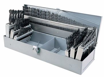 115 Parçalı Titanyum Kaplamalı HSS Matkap Ucu Seti, Metal Kutuda