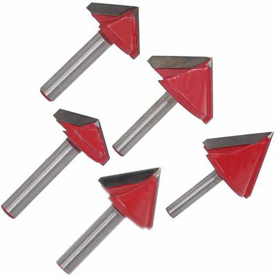 Ahşap Plastik Alüminyum için Karbid Topu V-Groove Router Bitleri