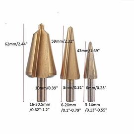 HSS Titanyum kaplamalı şemsiye adım matkap seti 3-30.5mm