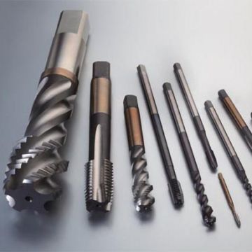 Ti-Kaplamalı DIN371 Spiral Uçlu HSS Makine Muslukları M3-M50