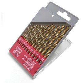 13PCS Yüksek Hız Çeliği HSS Büküm Matkap Uçları Ti-Kaplamalı Metal İçin Belirlenmiş