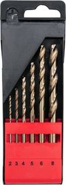 Parlak Biten 6 ADET HSS Matkap Ucu Seti 2mm-8mm Paslanmaz Çelik Metal Için
